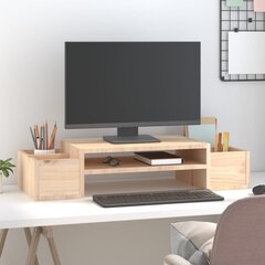 vidaXL monitorialus, 70 x 27,5 x 15 cm, männipuit цена и информация | Кронштейны для монитора | kaup24.ee