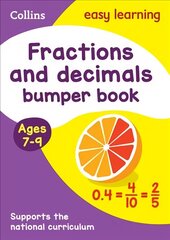 Fractions & Decimals Bumper Book Ages 7-9: Ideal for Home Learning, Fractions & Decimals Bumper Book Ages 7-9 цена и информация | Книги для детей | kaup24.ee