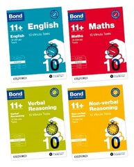 Bond 11plus 10 Minute Tests 9-10 years Bundle 1 цена и информация | Книги для подростков и молодежи | kaup24.ee