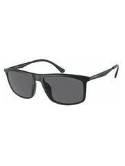 Emporio Armani Rectangle Matte Black Polar Grey 500021416 hind ja info | Meeste päikeseprillid | kaup24.ee