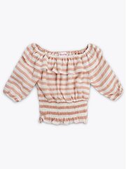 Красочный топ из эластичной ткани BRUMS Garza Rigata Cotto 520087981 цена и информация | Рубашки для девочек | kaup24.ee