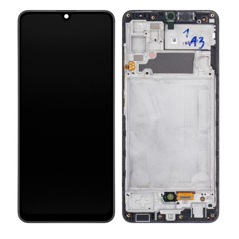 LCD ekraan Samsung A325 A32 4G puuteekraani ja raamiga originaal Awesome Black (service pack) цена и информация | Telefoniosad ja parandamise tööriistad | kaup24.ee