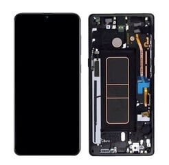 LCD ekraan Samsung A715 A71 puuteekraani ja raamiga originaal Black (service pack) цена и информация | Запчасти для телефонов и инструменты для их ремонта | kaup24.ee