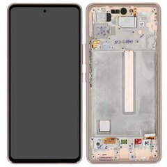 LCD ekraan Samsung A536 A53 5G puuteekraani ja raamiga originaal Awesome Peach (service pack) hind ja info | Telefoniosad ja parandamise tööriistad | kaup24.ee