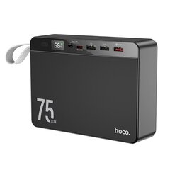 Внешний аккумулятор Power Bank Hoco J94 Overlord 22.5W 75000mAh черный цена и информация | Зарядные устройства Power bank | kaup24.ee