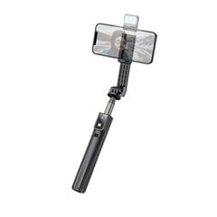 Selfipulk Hoco K15 Treasure trikojo funkcija must hind ja info | Selfie sticks | kaup24.ee