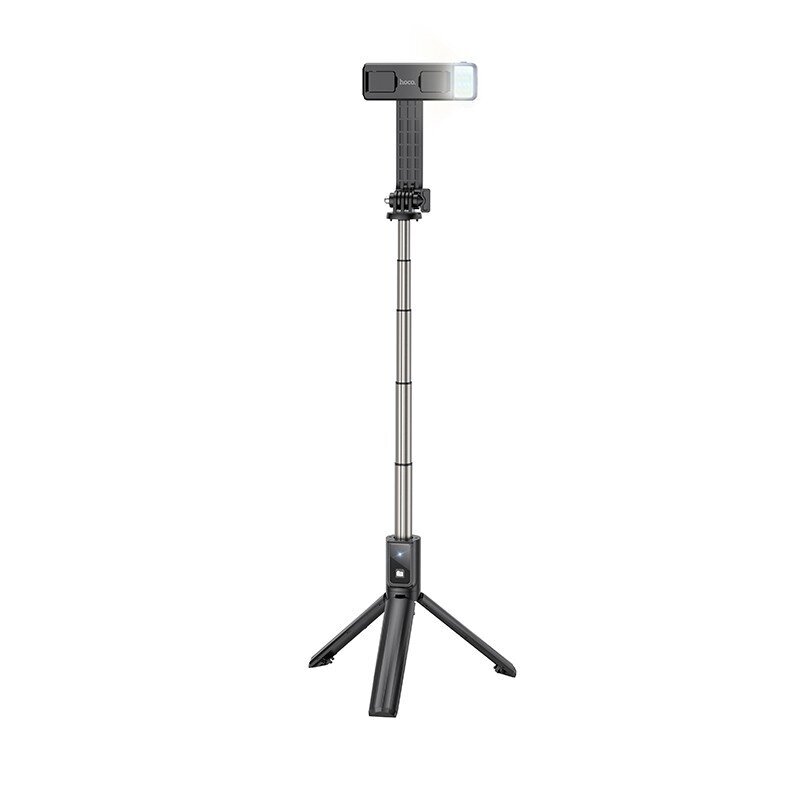 Selfipulk Hoco K15 Treasure trikojo funkcija must hind ja info | Selfie sticks | kaup24.ee