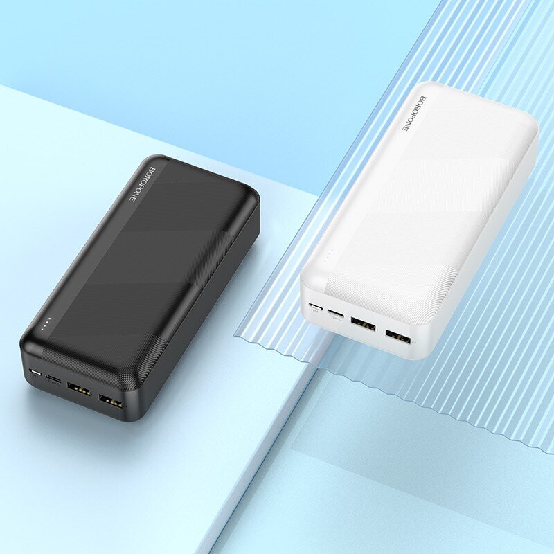 Väline aku Power Bank Borofone BJ27B 2xUSB 30000mAh valge цена и информация | Akupangad | kaup24.ee