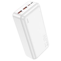 Väline aku Power Bank Hoco J101B PD 20W+Quick Charge 3.0 22.5W 30000mAh valge цена и информация | Зарядные устройства Power bank | kaup24.ee