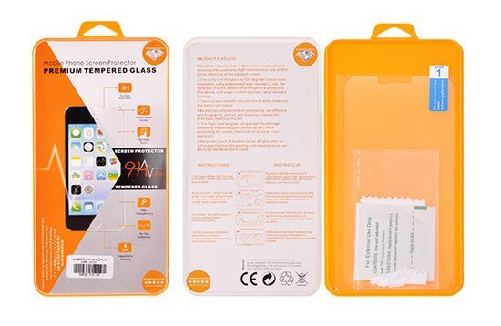 Kaitseklaas Orange - iPhone 14 PRO hind ja info | Ekraani kaitsekiled | kaup24.ee