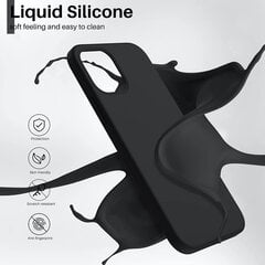 Чехол Liquid Silicone 1.5mm Xiaomi Redmi Note 12 4G черный цена и информация | Чехлы для телефонов | kaup24.ee