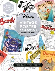 Disney The Vintage Poster Collection Colouring Book цена и информация | Книжки - раскраски | kaup24.ee