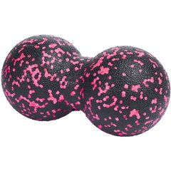 Двойной роликовый массажный шарик 16x8.5 см, розовый цена и информация | Аксессуары для массажа | kaup24.ee