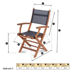 Tool Fellini by Fieldmann, hall/pruun цена и информация | Садовые стулья, кресла, пуфы | kaup24.ee