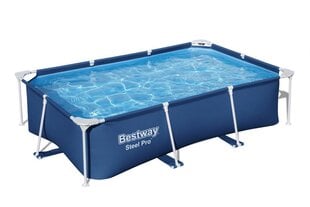 Бассейн с металлическим каркасом Steel Pro Bestway 259x170x61см, синий цвет цена и информация | Бассейны | kaup24.ee