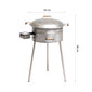 GrillSymbol Cataplana komplekt koos adapteritega WS-545 inox CAT, ø 54 cm hind ja info | Grillitarvikud ja grillnõud | kaup24.ee