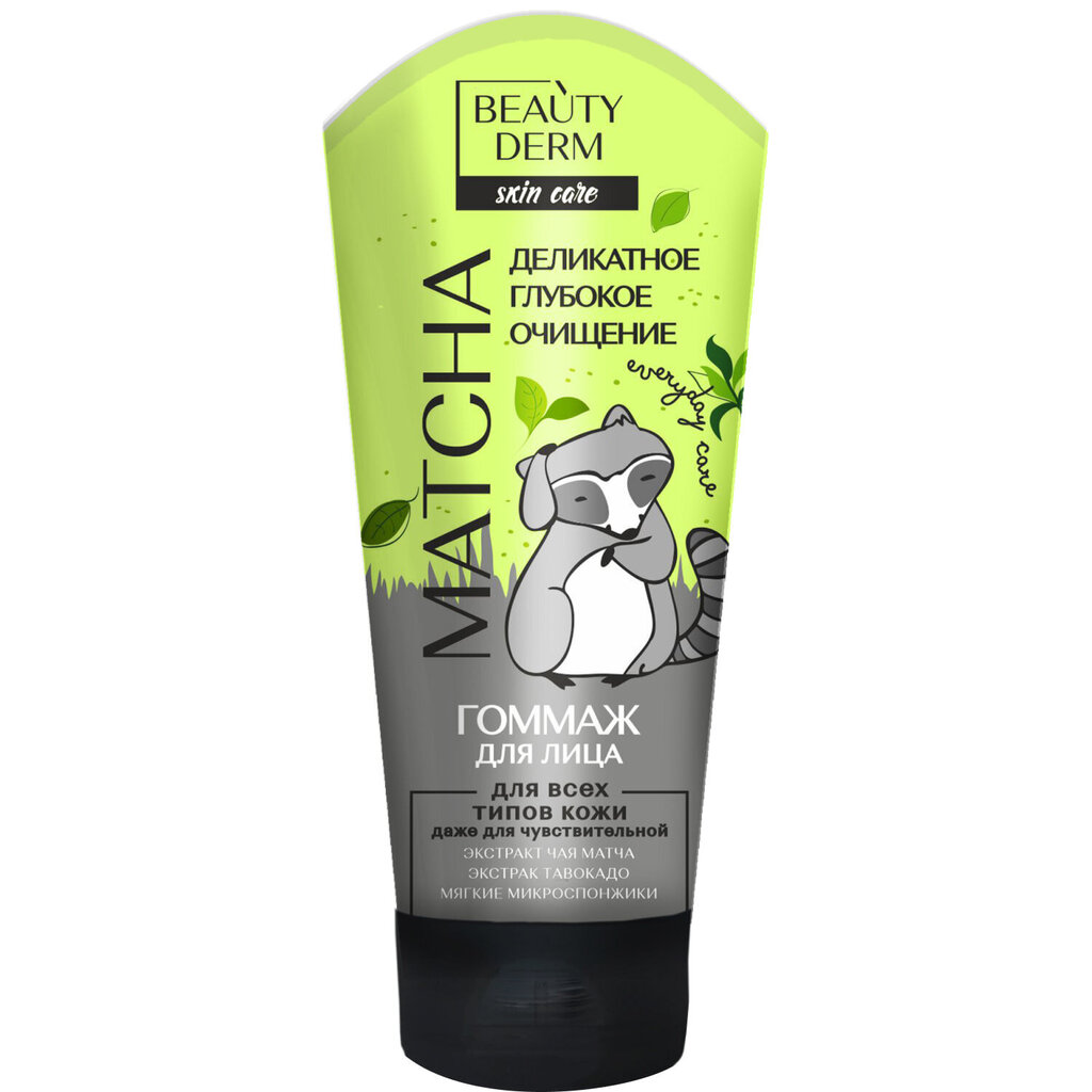 Kooriv näomask Beautyderm Matcha, 75 ml hind ja info | Näopuhastusvahendid | kaup24.ee