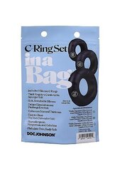 Набор колец для пениса Doc Johnson C-Ring Set, 3 части цена и информация | Эрекционные кольца, насадки на пенис | kaup24.ee