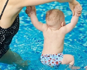 Lekkekindlad beebi ujumispüksid, korduvkasutatavad ujumismähkmed Baby Planet, 18-36 kuud (12-15 kg), suurus 98/104/110 hind ja info | Mähkmed | kaup24.ee