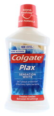 Suuvesi Colgate Plax Sensation White 500 ml цена и информация | Для ухода за зубами | kaup24.ee