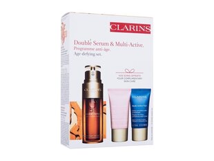 Набор средств для ухода за кожей лица Clarins Programme Double & Multi Active Сыворотка для лица, 50 мл + дневной крем для лица, 15 мл + ночной крем для лица, 15 мл цена и информация | Сыворотки для лица, масла | kaup24.ee