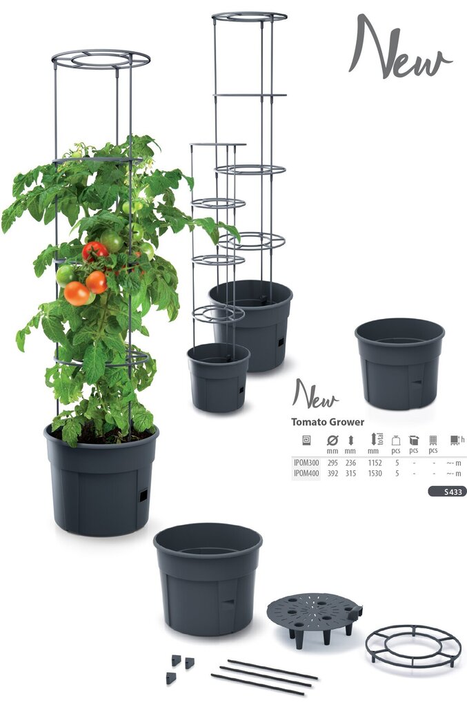 Pott tomatitele Ipom300 24 cm цена и информация | Dekoratiivsed lillepotid | kaup24.ee