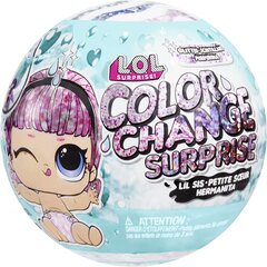 LOL Surprise! Color Change Surprise Glitter - Lil Sis hind ja info | Tüdrukute mänguasjad | kaup24.ee