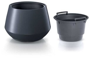 Ümmargune pott Prosperplast Heos DMHET600-S433, must цена и информация | Вазоны | kaup24.ee