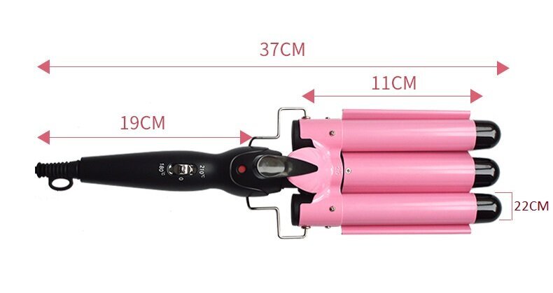 Kolmekordne lokirull LIVMAN M-11, 25mm hind ja info | Juuksesirgendajad ja koolutajad | kaup24.ee