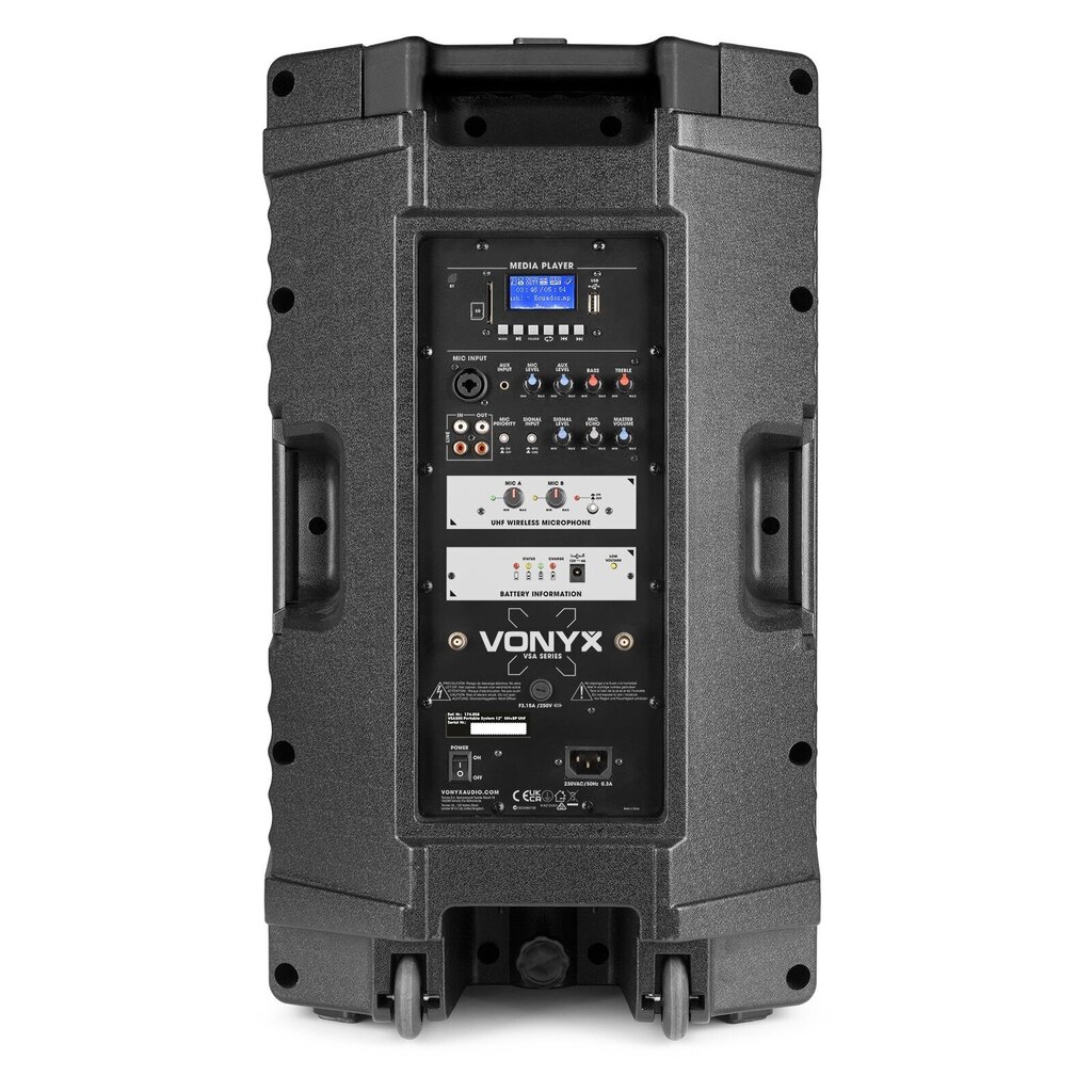Vonyx VSA500-BP kaasaskantav süsteem 12" Combi цена и информация | Kõlarid | kaup24.ee