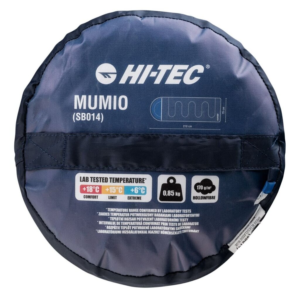 Matka magamiskott Hi-Tec, 210 x 75 cm, sinine hind ja info | Magamiskotid | kaup24.ee