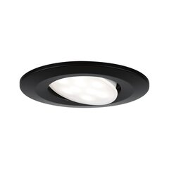 LED Встраиваемый светильник Calla Swiveling IP65 круглый 90мм 30° 6Вт 500лм 230В 4000К Черный матовый цена и информация | Монтируемые светильники, светодиодные панели | kaup24.ee