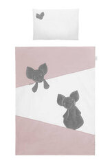 Voodipesukomplekt Belisima Mouse 120x90, 40x60, roosa hind ja info | Beebide ja laste voodipesu | kaup24.ee