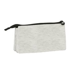Тройной пенал Kappa Grey knit, серый (22 x 12 x 3 см) цена и информация | Пеналы | kaup24.ee