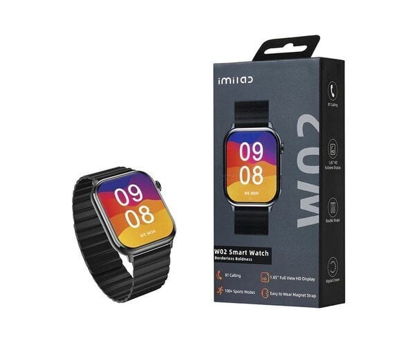 Imilab W02, Black цена и информация | Nutikellad (smartwatch) | kaup24.ee