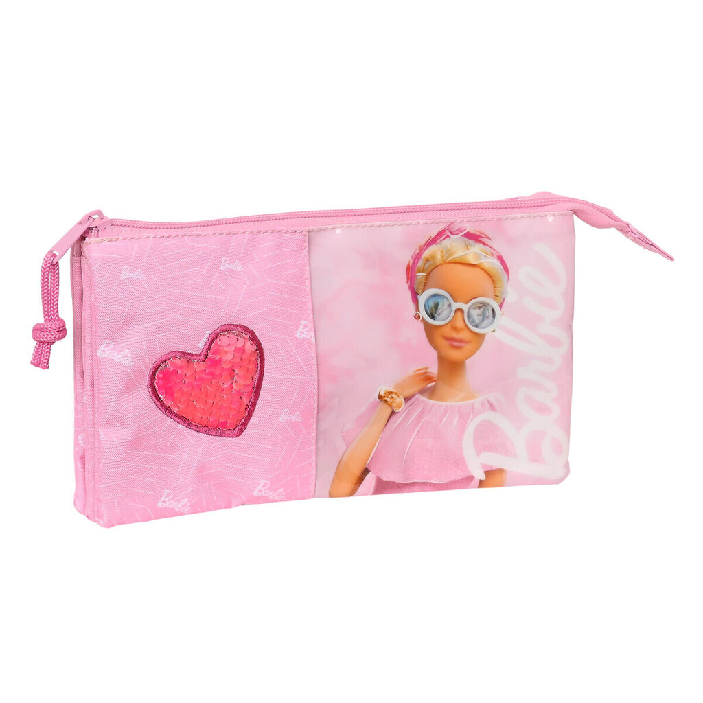 Kolme tõmblukuga pinal Barbie Girl (22 x 12 x 3 cm) цена и информация | Pinalid | kaup24.ee