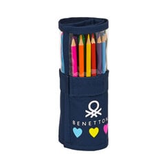 Pinal Tarvikutega Benetton Love (27-osaline) (7 x 20 x 7 cm) цена и информация | Пеналы | kaup24.ee