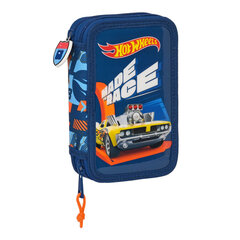 Pinal Tarvikutega Hot Wheels Speed club (12.5 x 19.5 x 4 cm) (28-osaline) цена и информация | Пеналы | kaup24.ee