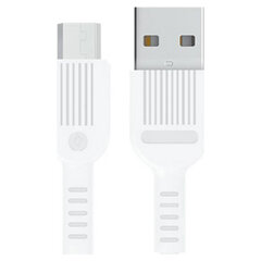 Универсальный кабель USB-MicroUSB Goms Белый 1 m цена и информация | Кабели для телефонов | kaup24.ee