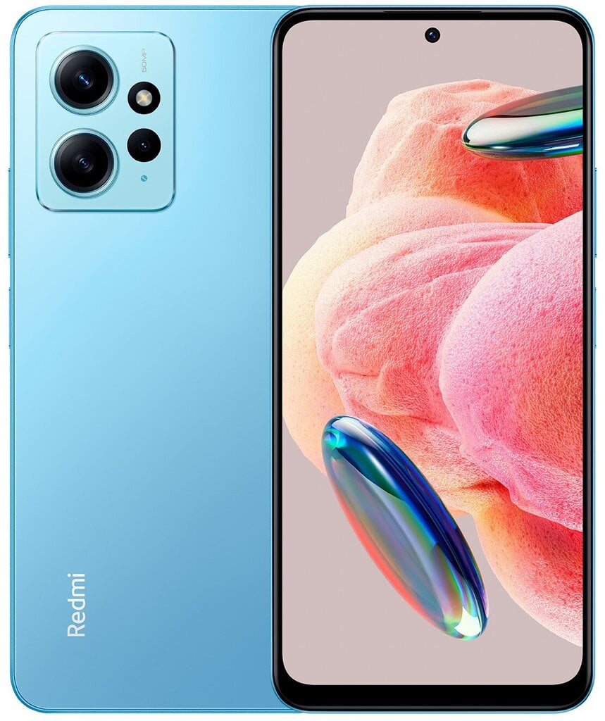 Xiaomi Redmi Note 12 4G Dual SIM 4/64GB MZB0DNWEU, Ice Blue цена и информация | Telefonid | kaup24.ee