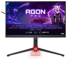 AOC Agon 27" QHD Gaming Monitor AG274QZM цена и информация | Мониторы | kaup24.ee