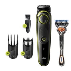 Бритва Braun BT3241 + лезвия Gillette цена и информация | Машинки для стрижки волос | kaup24.ee