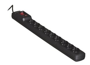 Activejet ACJ COMBO 9GN 3M black power strip with cord hind ja info | Pikendusjuhtmed, kaablid | kaup24.ee