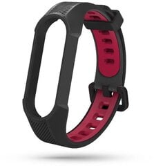 Tech-Protect watch strap Armour Xiaomi Mi Band 5/6/7, black/red цена и информация | Аксессуары для смарт-часов и браслетов | kaup24.ee