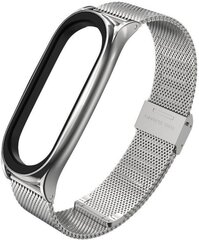 Tech-Protect watch strap MilaneseBand Xiaomi Mi Band 5/6/7, silver цена и информация | Аксессуары для смарт-часов и браслетов | kaup24.ee