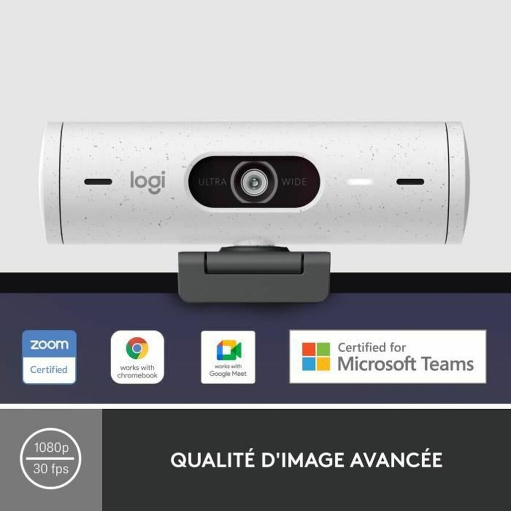 Veebikaamera Logitech Brio 500 HD Valge hind ja info | Arvuti (WEB) kaamerad | kaup24.ee