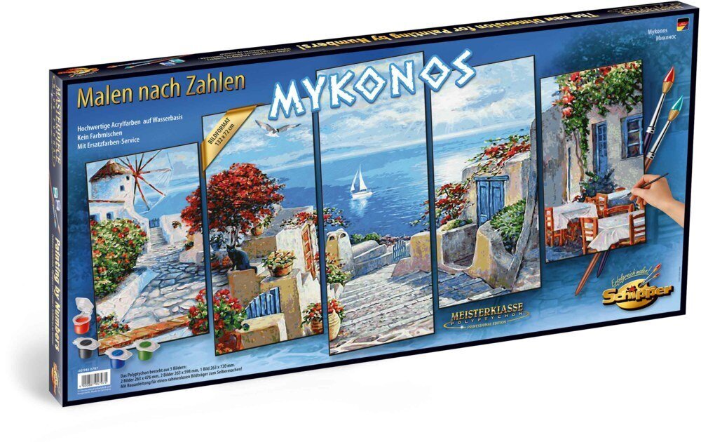 Maalimine numbrite järgi Schipper Mykonos MNZ, 26,3 x 72 cm цена и информация | Maalid numbri järgi | kaup24.ee