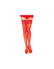 Сексуальный комплект нижнего белья LEG AVENUE SHEER THIGH HIGHS RED цена и информация | Сексуальное женское белье | kaup24.ee