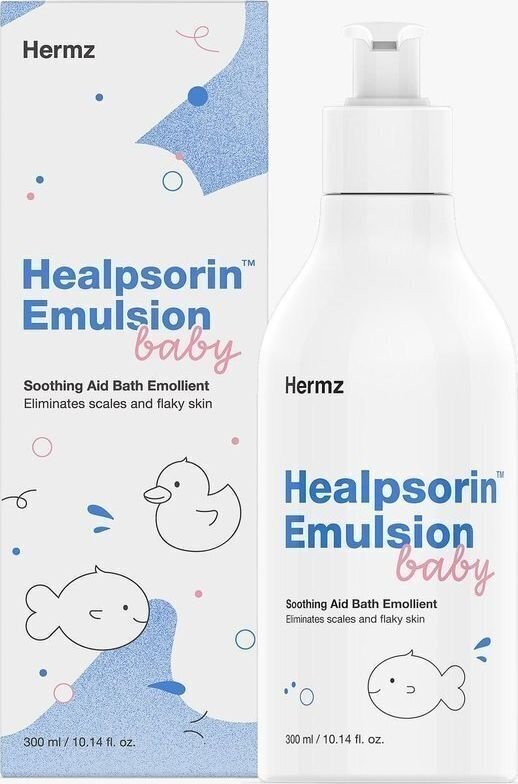 Toitev vanniemulsioon lastele ja täiskasvanutele Hermz Healpsorin Baby Emulsion, 300 ml цена и информация | Dušigeelid, õlid | kaup24.ee