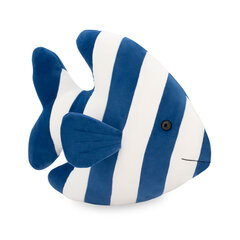 Подушка игрушка декоративная: Рыба полосатая синяя цена и информация | Декоративные подушки и наволочки | kaup24.ee